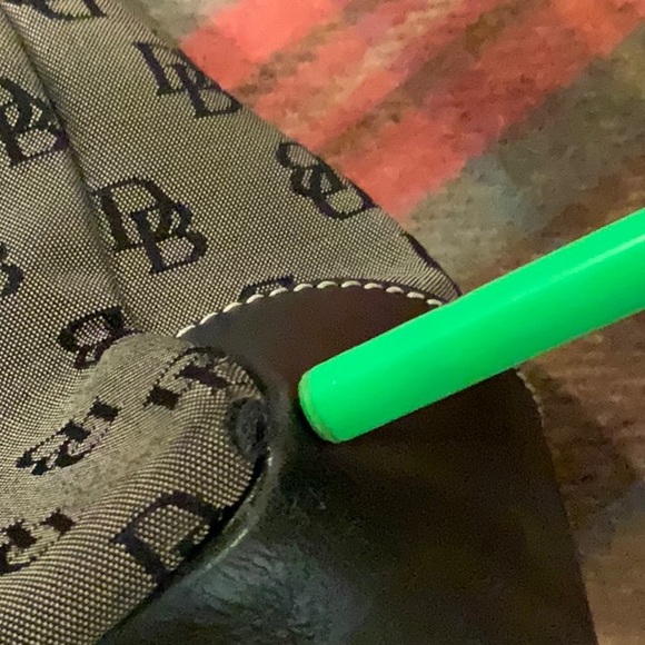 Dooney and Bourke vintage canvas satchel. - Picture 7 of 8